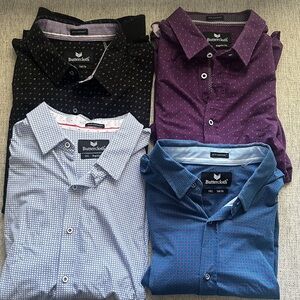 Buttercloth  Men's Casual Shirts in Black, Purple, Light Blue, and Blue